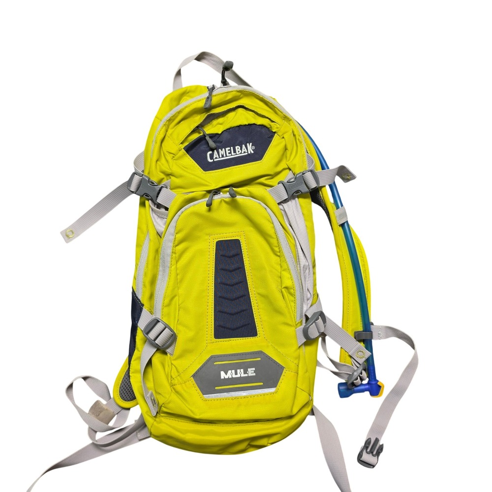 Gorpcore Hiking CamelBak Hydration Backpack M.U.L.E. OS Lime Green